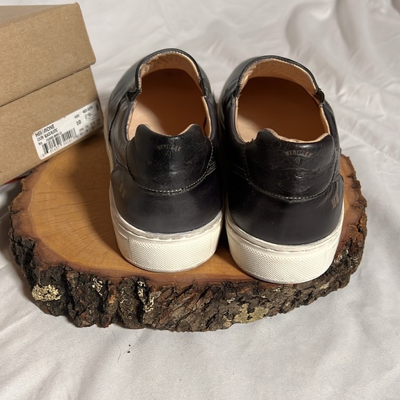 BED|STU HERMIONE Slip On Leather Shoes, Black Rustic, Women's size 10 with Box - Picture 4 of 16